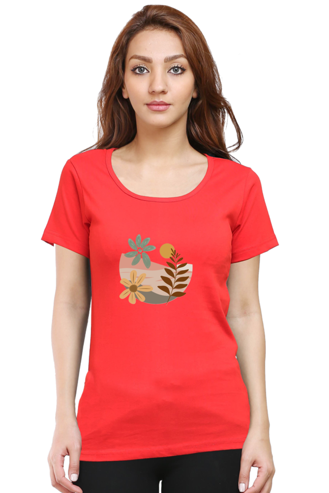 Classic Boho Sunset Round Neck