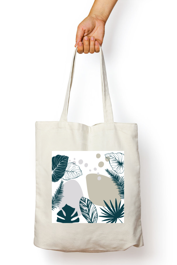 Green Gida Tote Bag With Zipper
