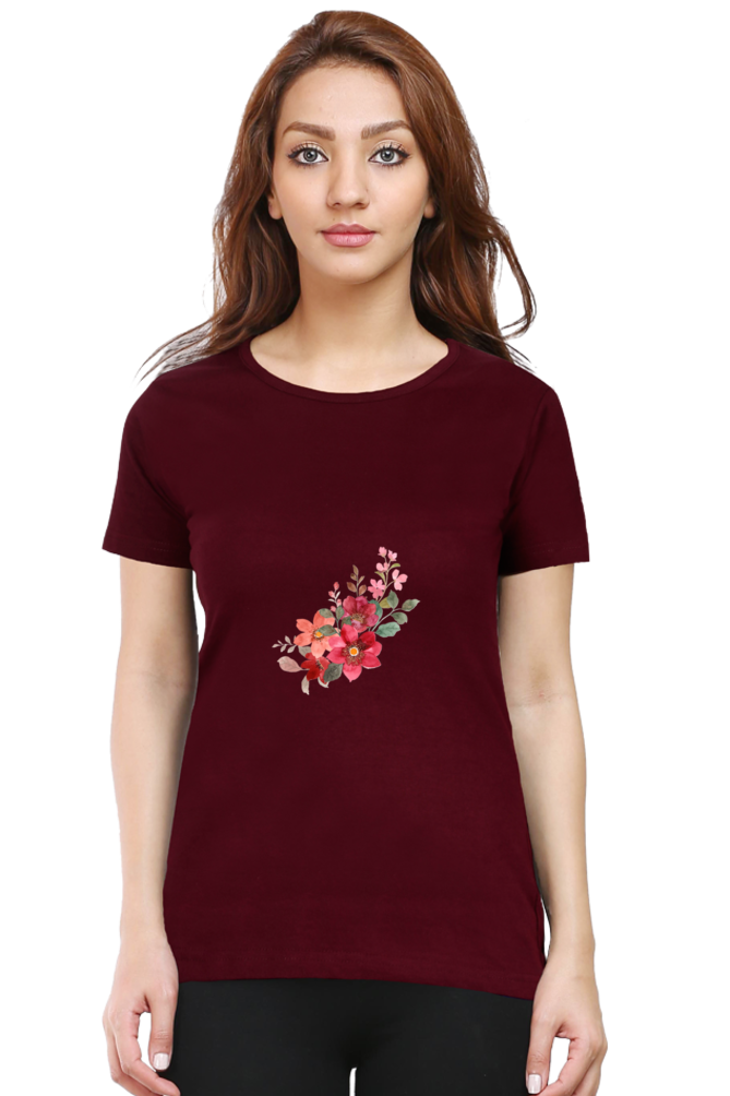 Classic Kempu Huva Art Round Neck