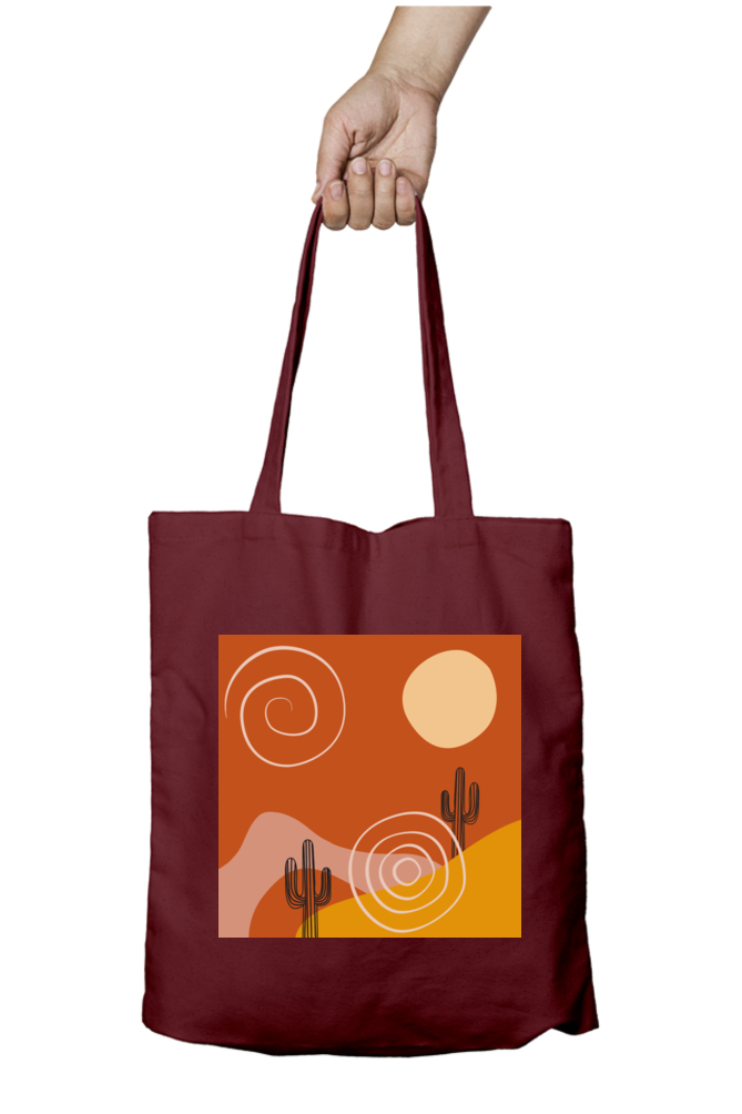 Boho Desert Tote Bag With Zipper