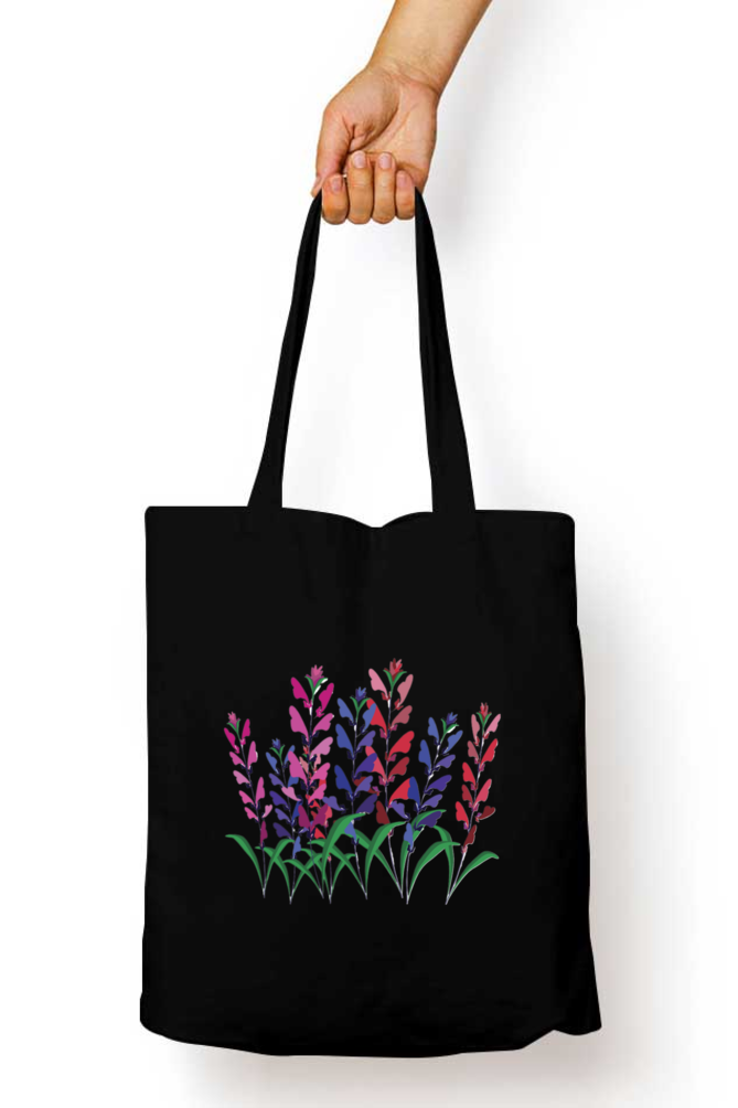 Butterfly Huva Tote Bag With Zipper