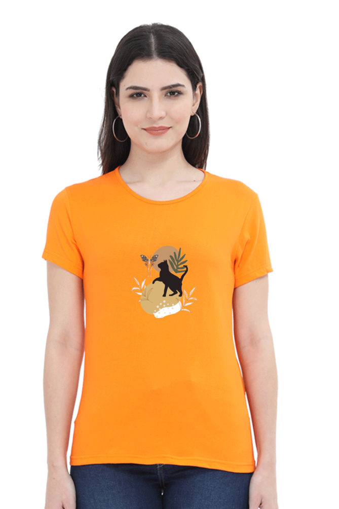 Classic Boho Cat Round Neck