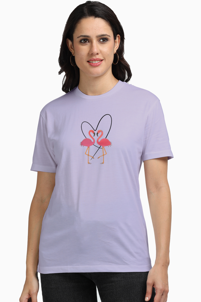 Plus Flamingo Heart T-Shirt