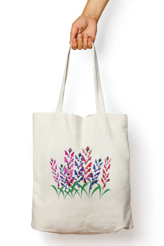 Butterfly Huva Tote Bag With Zipper