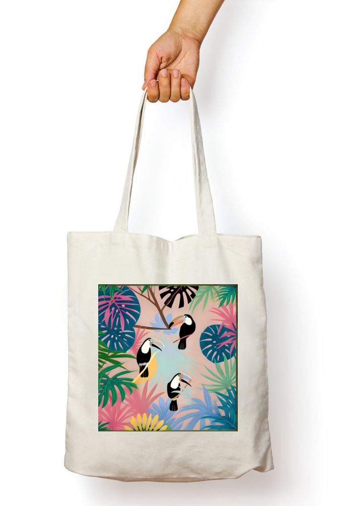 Bannada Toucan Tote bag With Zipper