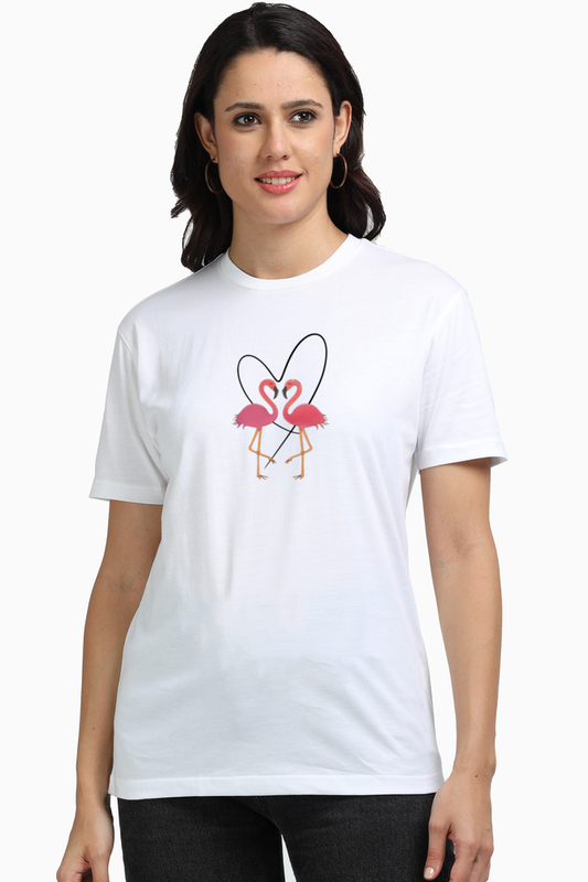 Plus Flamingo Heart T-Shirt