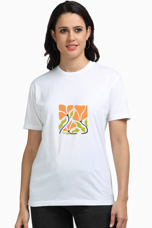 Premium Orange Boho Huva T-Shirt