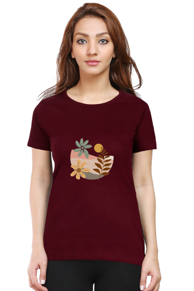 Classic Boho Sunset Round Neck