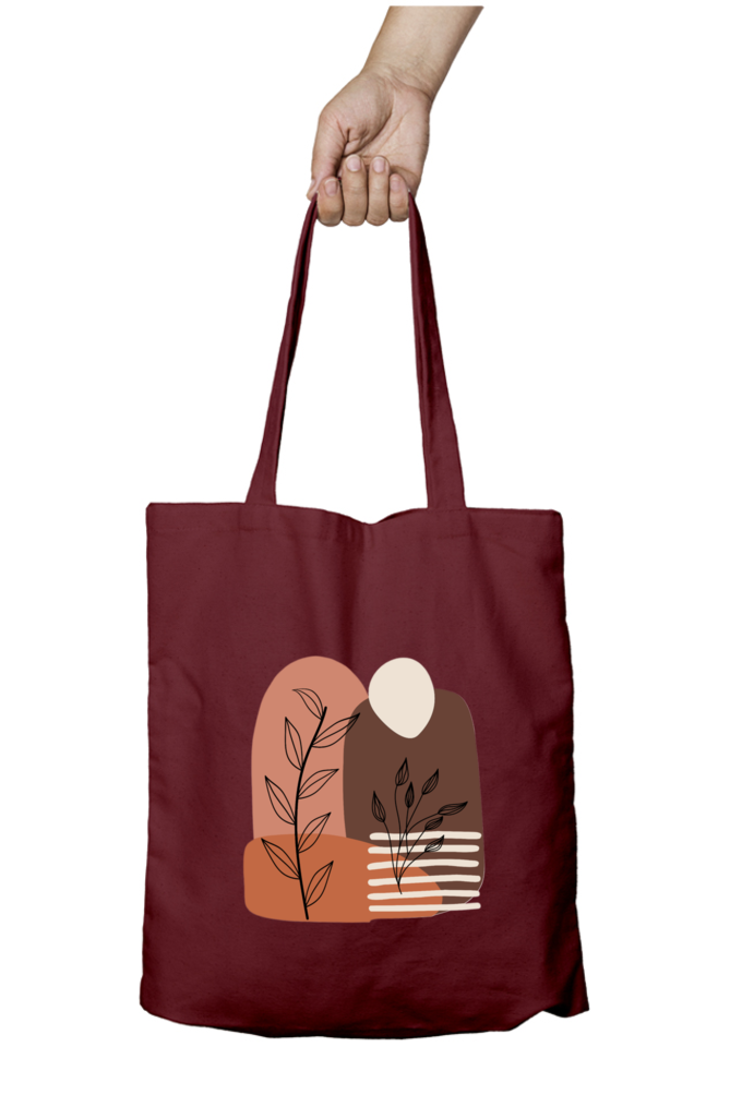 Boho  Banna Tote Bag with Zipper