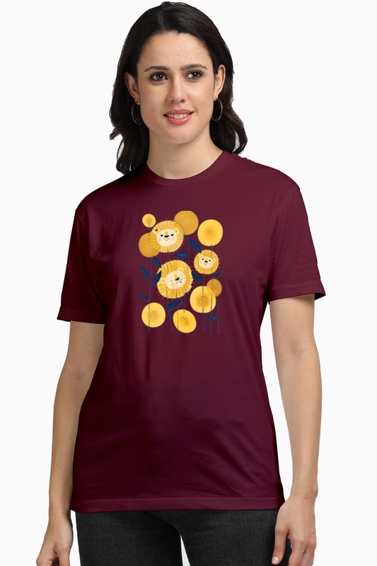 Plus Lion Sunflower T-Shirt