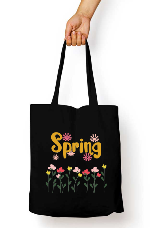 Spring Tote Bag With Zipper