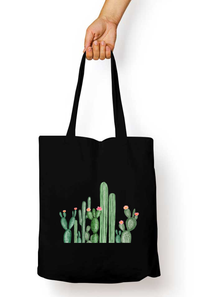 Cactus Tote Bag With Zipper