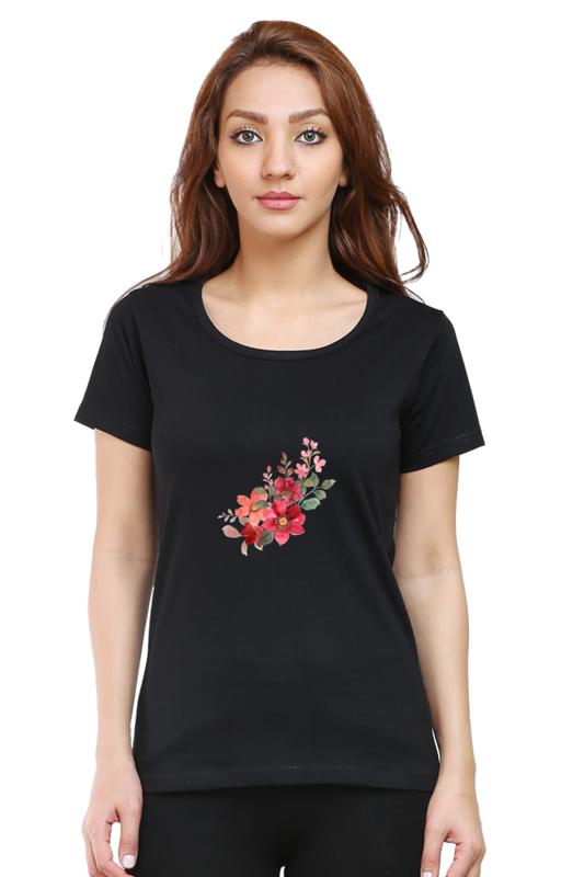 Classic Kempu Huva Art Round Neck