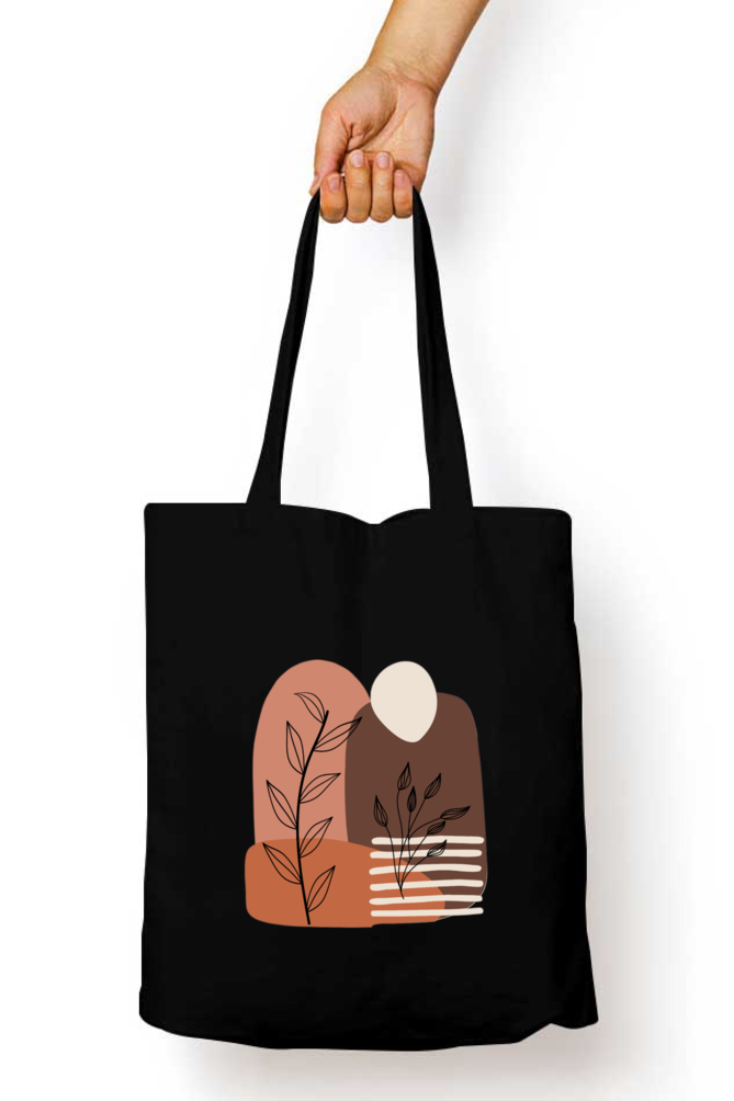 Boho  Banna Tote Bag with Zipper