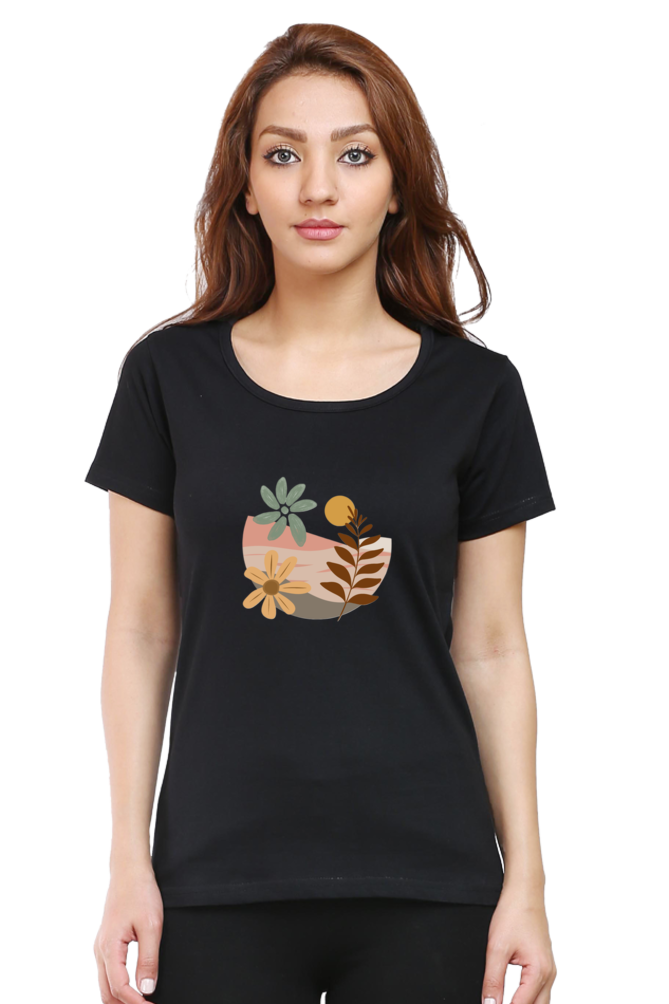 Classic Boho Sunset Round Neck
