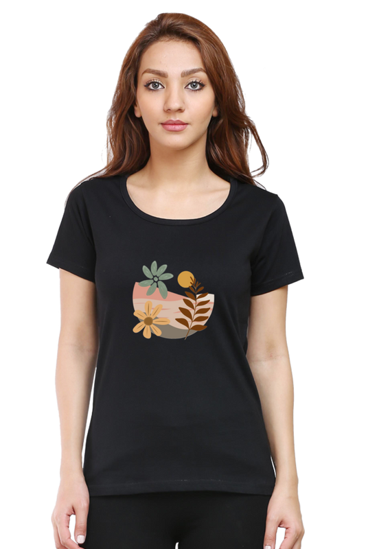 Classic Boho Sunset Round Neck