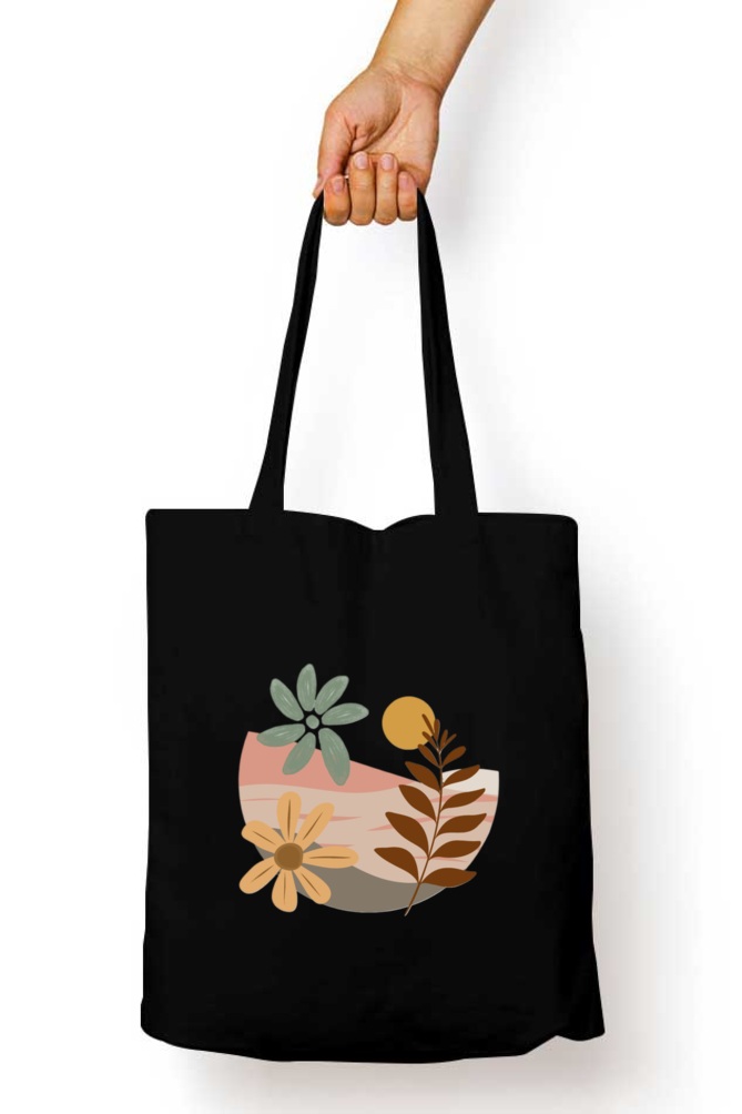 Boho Sunset Tote Bag WIth Zipper
