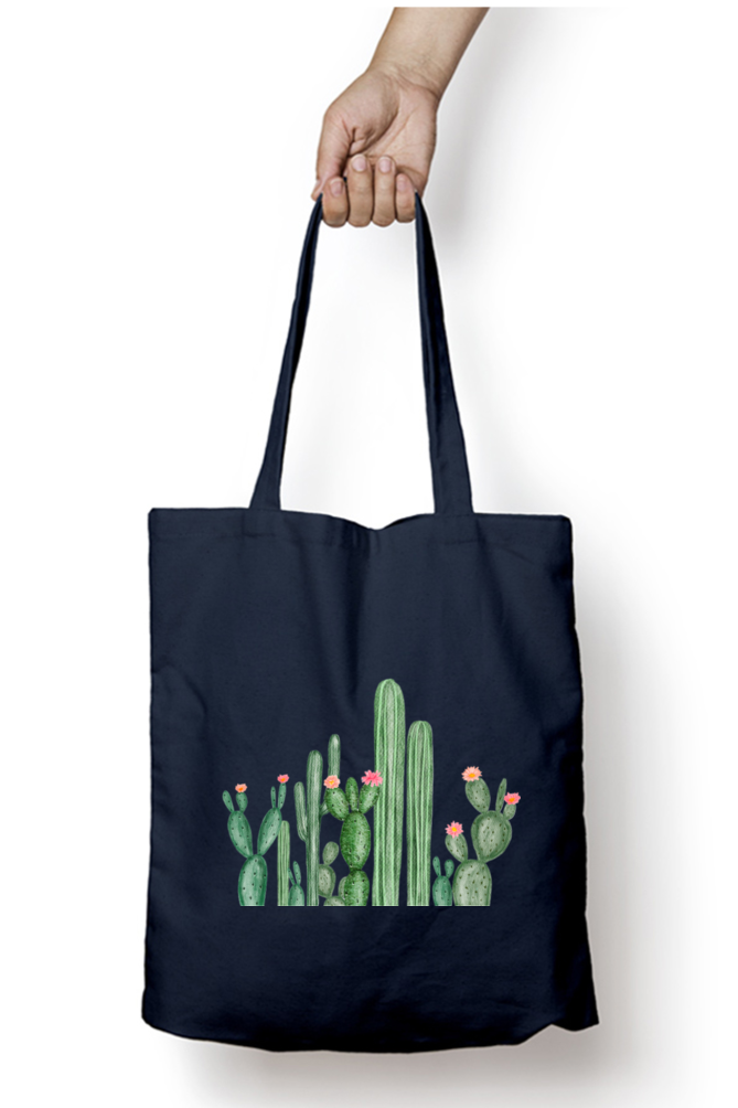 Cactus Tote Bag With Zipper