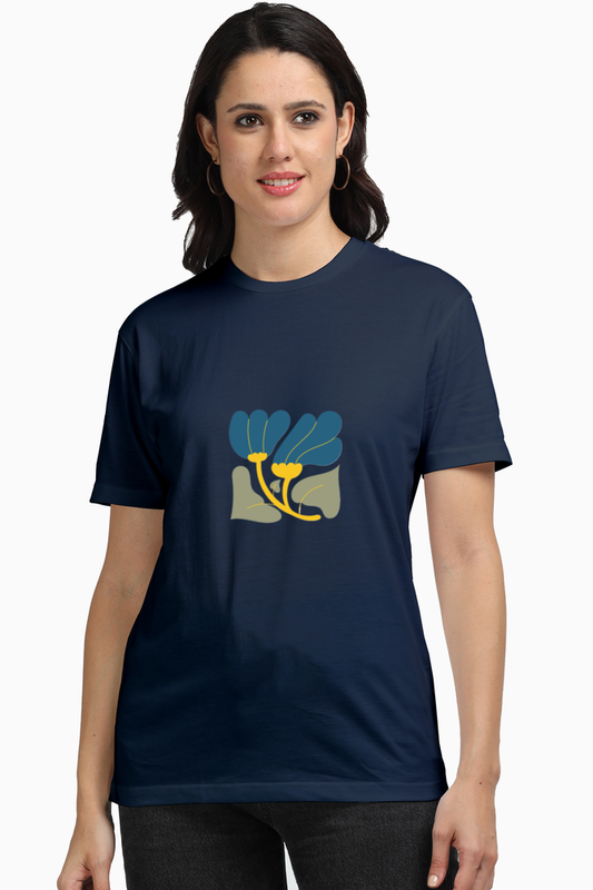 Plus Blue Boho Huva T-Shirt