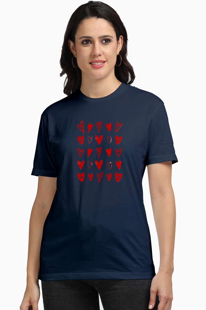 Premium Kempu Hearts T-Shirt