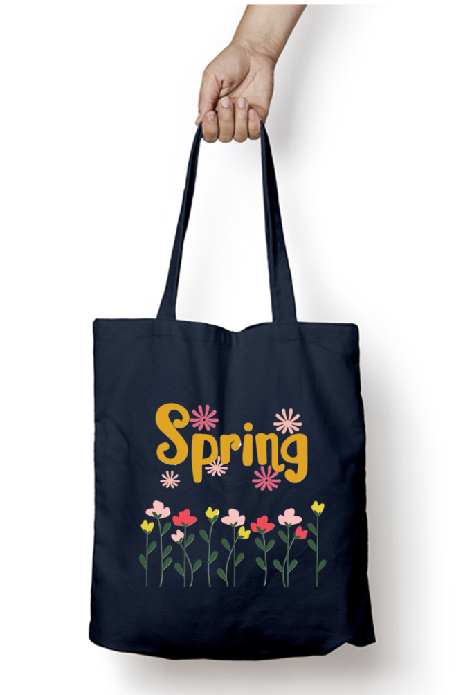 Spring Tote Bag With Zipper