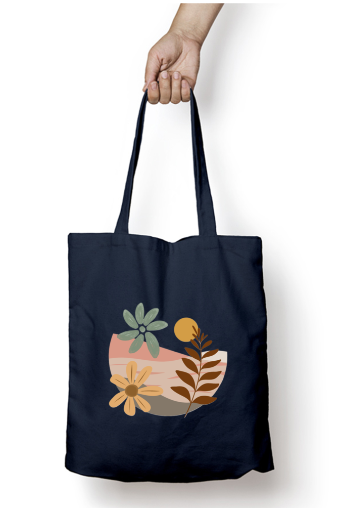 Boho Sunset Tote Bag WIth Zipper
