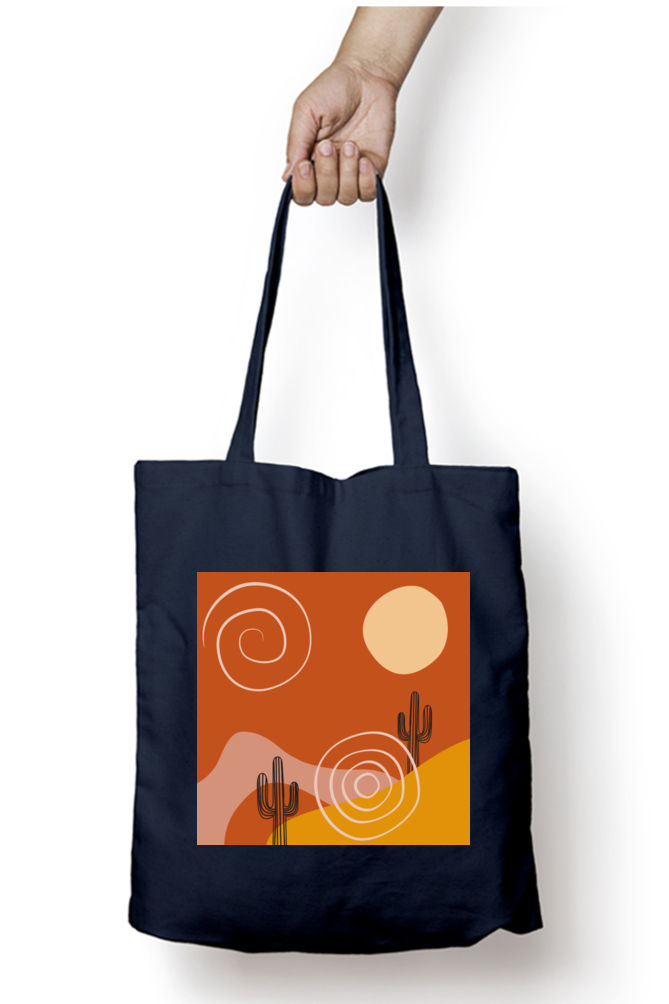 Boho Desert Tote Bag With Zipper