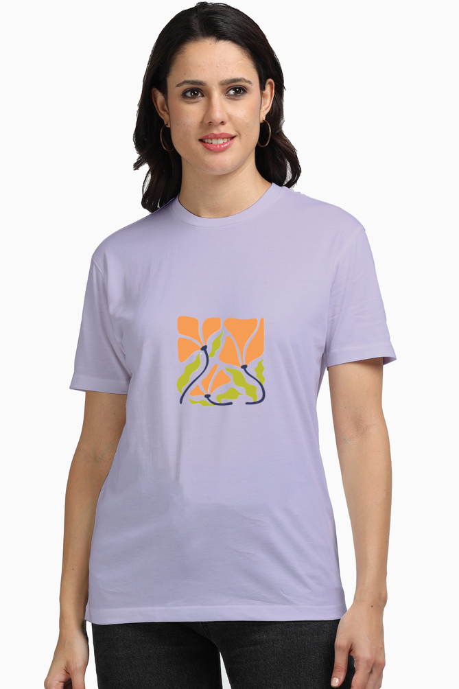 Premium Orange Boho Huva T-Shirt