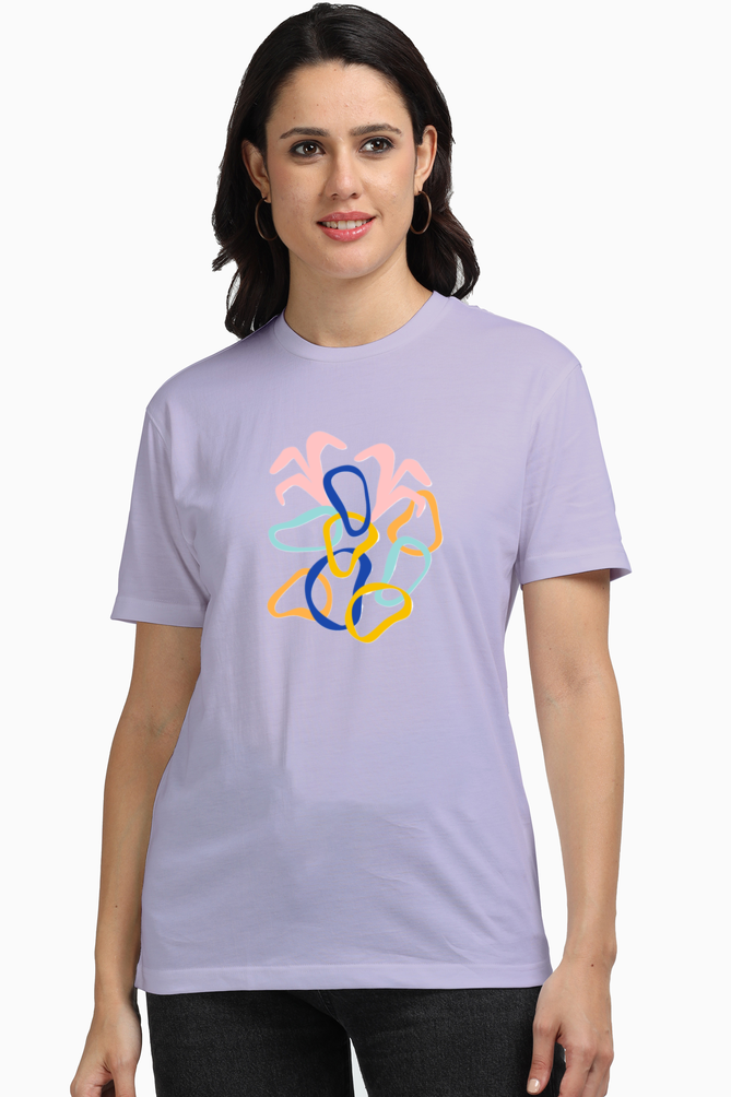 Plus Abstract Boho T-Shirt
