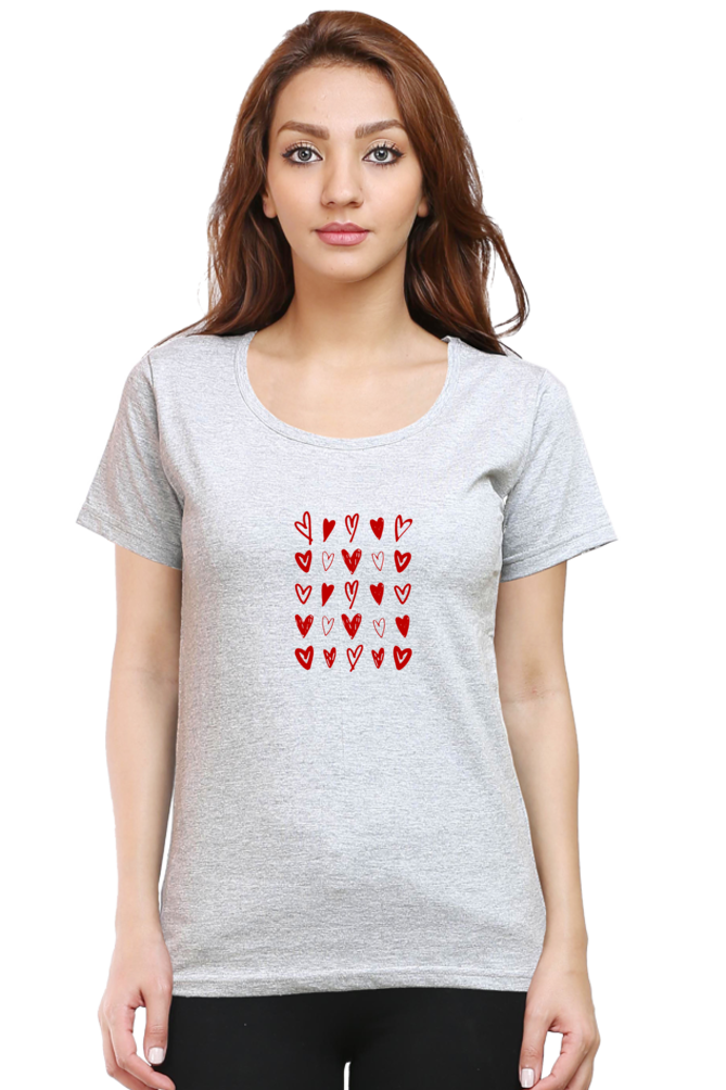 Classic Kempu Hearts Round Neck