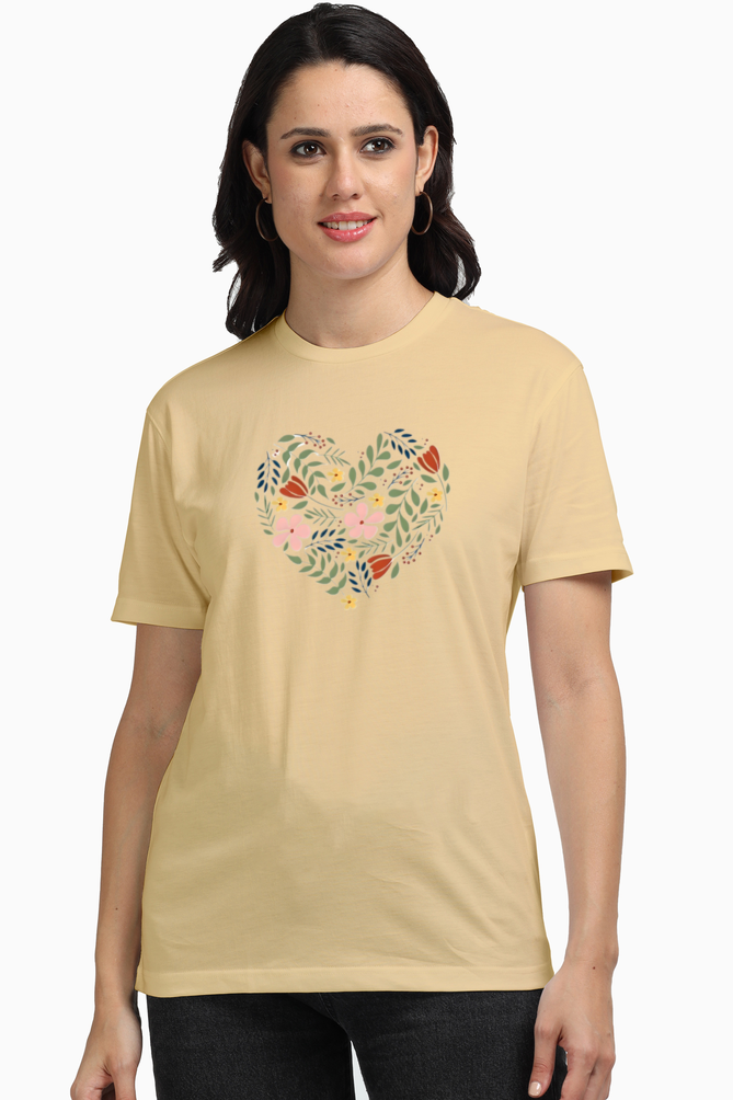 Plus Flower Heart T-Shirt