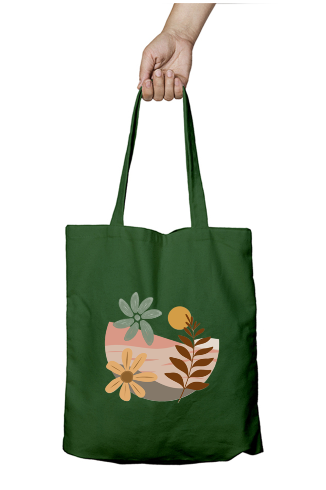 Boho Sunset Tote Bag WIth Zipper