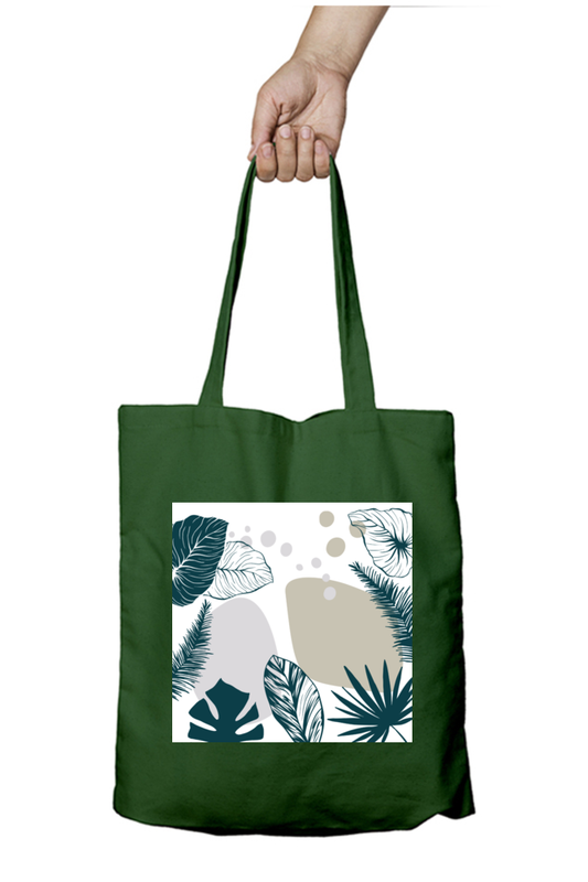 Green Gida Tote Bag With Zipper