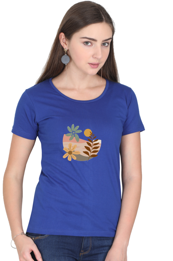 Classic Boho Sunset Round Neck