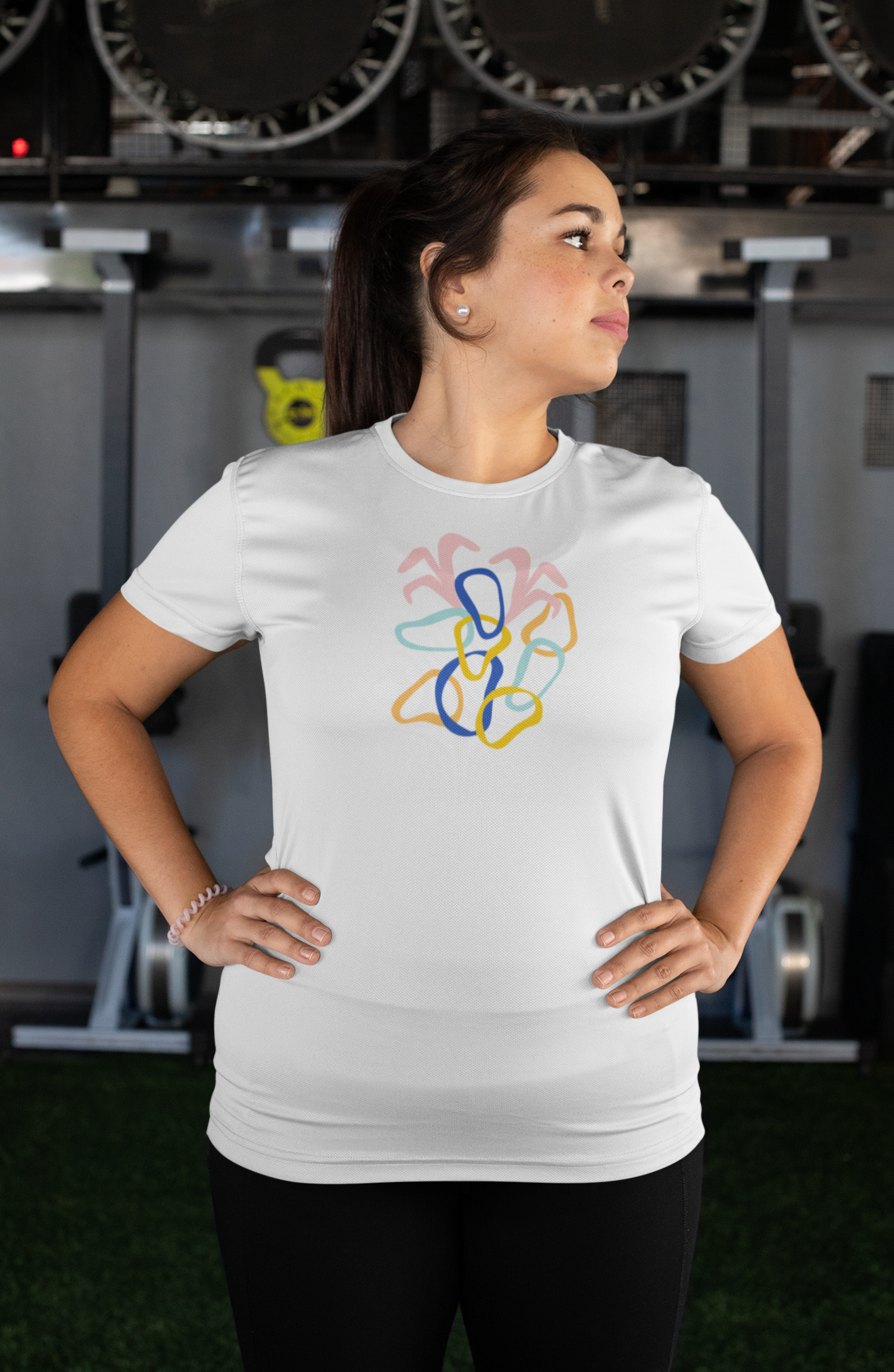 Plus Abstract Boho T-Shirt