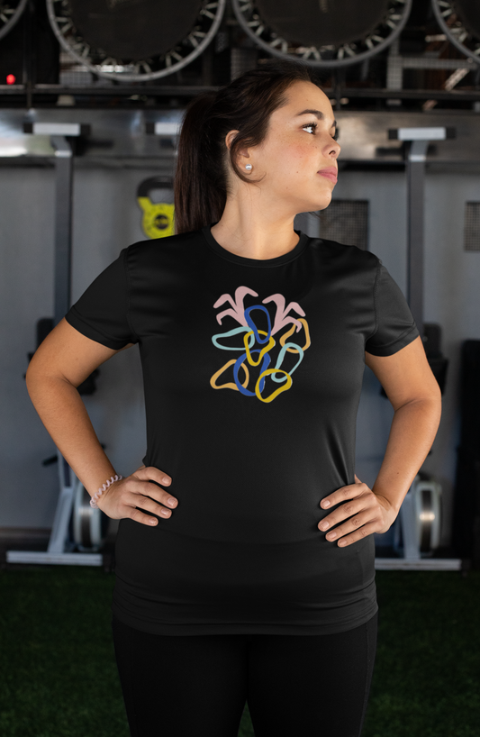 Plus Abstract Boho T-Shirt
